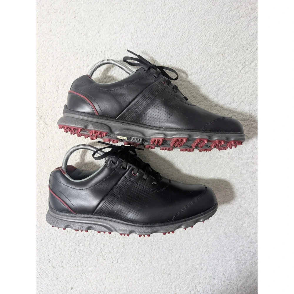 NEW!‎ FootJoy SuperLites XP Golf Shoes Mens 9 Black Spikeless Athletic 53577